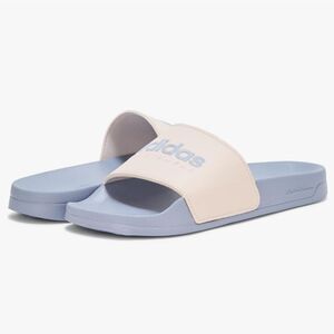 Adidas Adilette Slide Sandals- Putty Mauve/Silver Violet